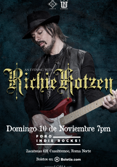 Richie Kotzen vuelve a la Ciudad de México