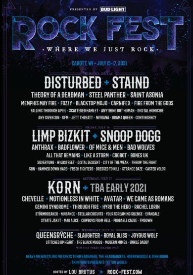 Rock Fest anuncia el lineup de su edición 2021
