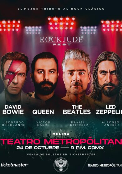 PRECIOS: Daniel Gutiérrez, Víctor Carré, Leonardo de Lozanne y Alfonso André en el ROCK JUDE FEST