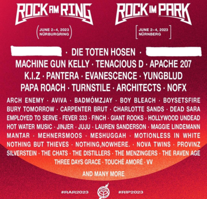 Rock am Ring y Rock im Park 2023 están en camino: conoce los lineups
