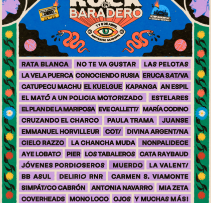 Conoce el lineup del Rock en Baradero 2023