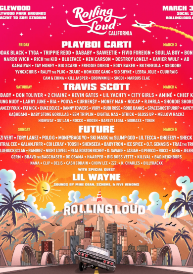 Travis Scott, Future y Playboi Carti encabezan Rolling Loud 2023