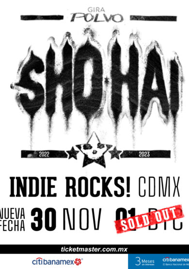 SHO-HAI tendrá segunda fecha en el Foro Indie Rocks!