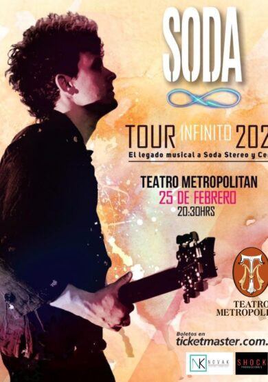 SODA Infinito se presentará en Teatro Metropólitan