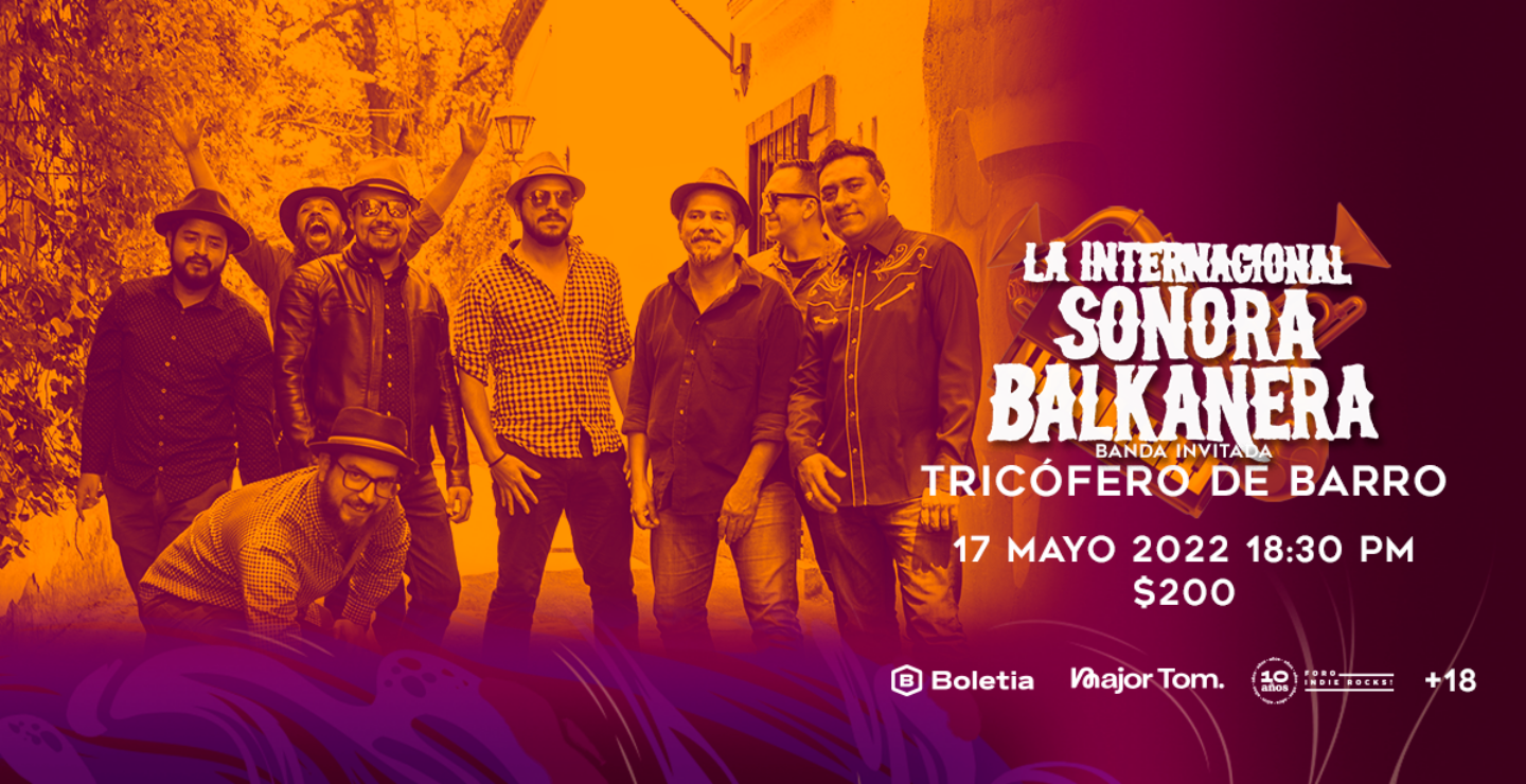 La Internacional Sonora Balkanera se presentará en el Foro Indie Rocks!