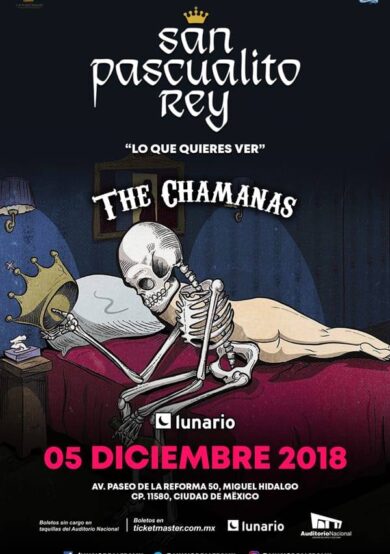 San Pascualito Rey anuncia show con The Chamanas