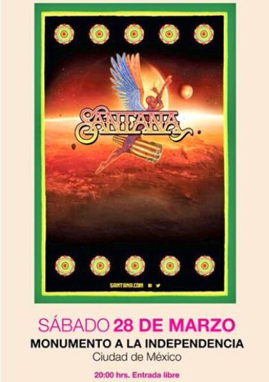 Carlos Santana ofrecerá concierto gratuito en el Ángel de la Independencia