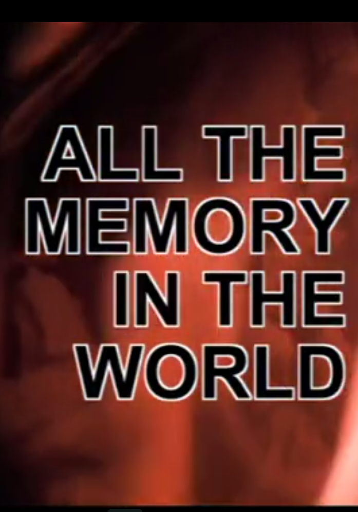 All The Memory In The World: Asalto A Los Sentidos #DISTRITAL2014