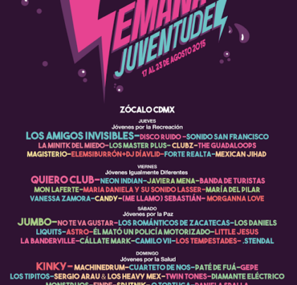 Semana de las Juventudes en el Zócalo