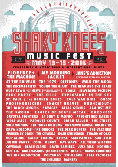 Lineup de Shaky Knees Music Festival 2016