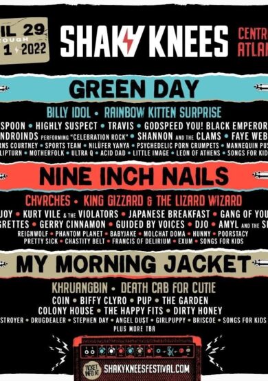 Nine Inch Nails y Green Day encabezan el Shaky Knees 2022