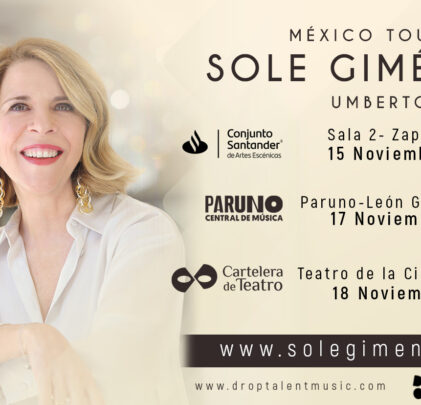 Sole Giménez estará en el Teatro de la Ciudad