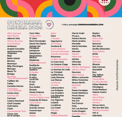 Conoce el cartel para el Sonorama Ribera 2024