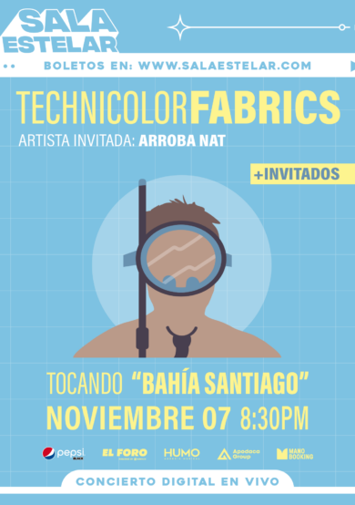 Technicolor Fabrics tendrá concierto digital de su disco 'Bahía Santiago'