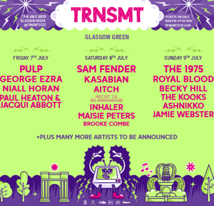 El Festival TRNSMT anunció el lineup para 2023 en Glasgow