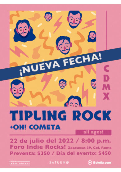 SOLD OUT: Tipling Rock ofrecerá dos shows en el Foro Indie Rocks!