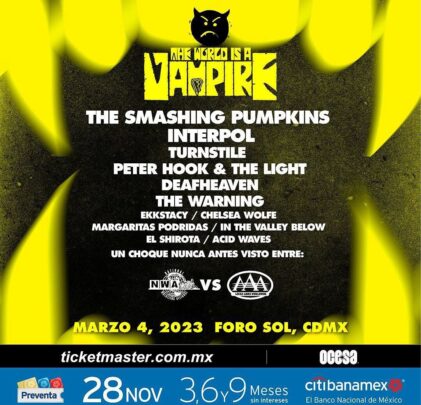 Conoce los horarios para The World is a Vampire