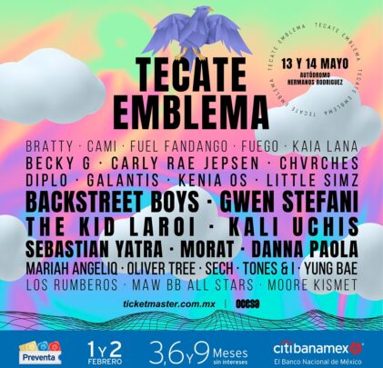 Conoce los horarios de Tecate Emblema 2022