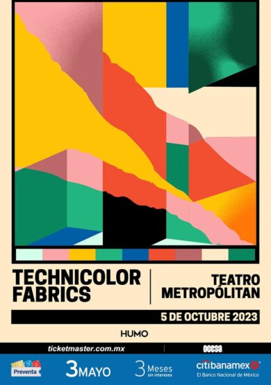 ¡Technicolor Fabrics se presentará en el Teatro Metropólitan!