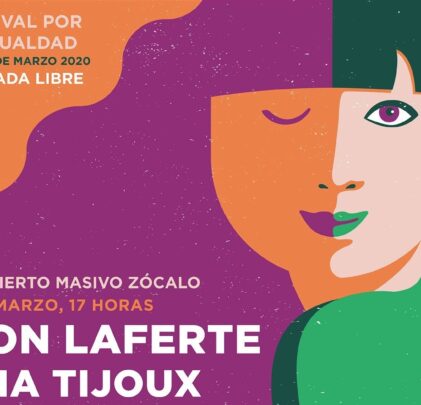 Mon Laferte, Ana Tijoux y Sara Curruchich en el Zócalo
