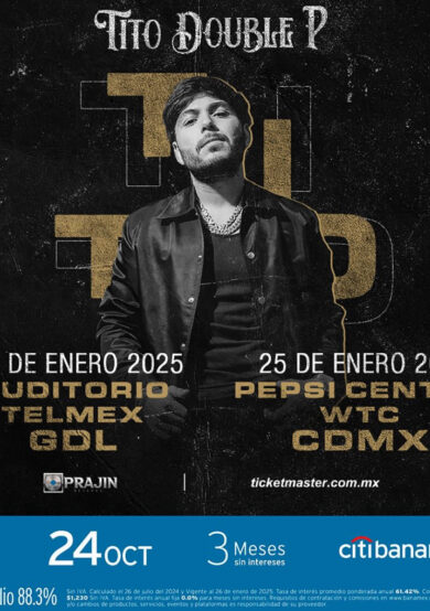 PRECIOS: Tito Double P enloquecerá el Pepsi Center WTC