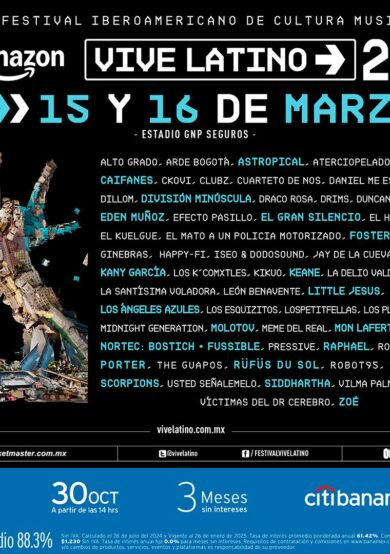 PRECIOS: Conoce el lineup del Vive Latino 2025