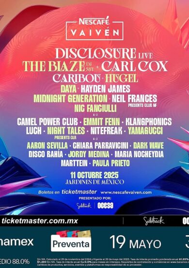 PRECIOS: Festival Vaivén 2025 anuncia lineup