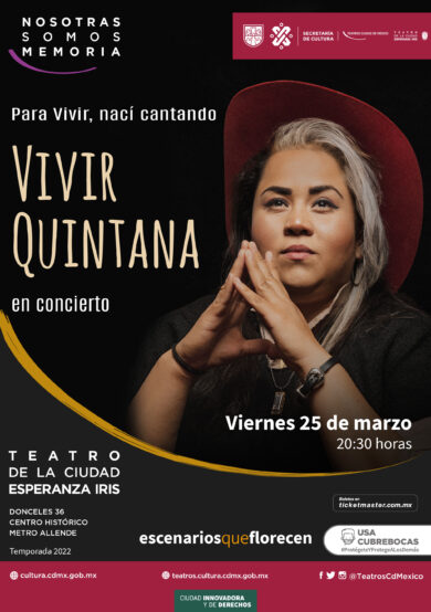 Precio y Horario: Vivir Quintana llega al Teatro de la Ciudad 