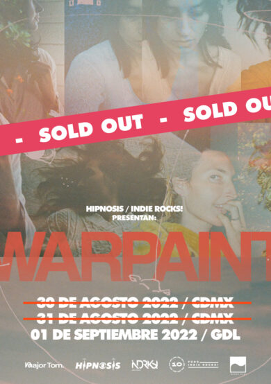 SOLD OUT: Indie Rocks! e Hipnosis presentan dos fechas de Warpaint en Foro Indie Rocks!