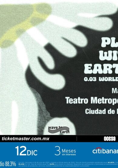 PRECIOS: wave to earth ofrecerá un show en el Teatro Metropólitan  