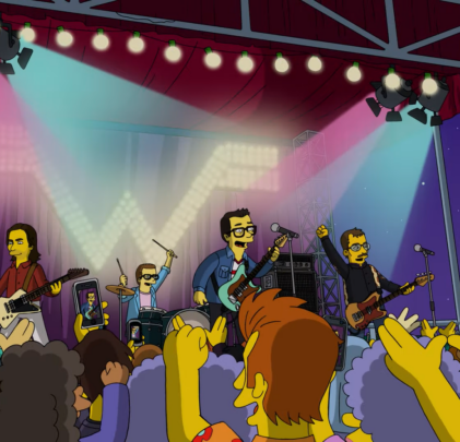Weezer apareció en un capítulo de Los Simpsons