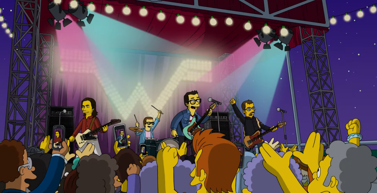 Weezer apareció en un capítulo de Los Simpsons