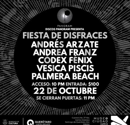 Asiste a la fiesta de disfraces de Discos Panoram