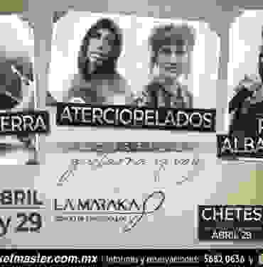Ely Guerra, Aterciopelados, Rubén Albarrán y Chetes en un show acústico guitarra y voz