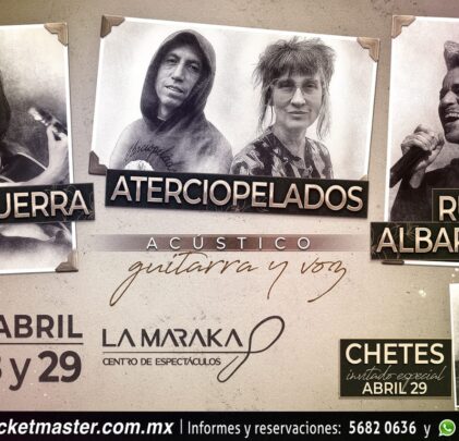 Ely Guerra, Aterciopelados, Rubén Albarrán y Chetes en un show acústico guitarra y voz