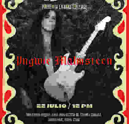 Yngwie Malmsteen dará una masterclass de guitarra en CDMX