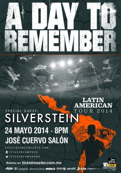 A Day To Remember y Silverstein en el José Cuervo Salón