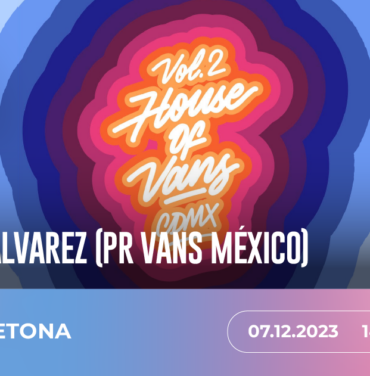 Únete al IG live de IR! con Aarón Álvarez (PR de Vans México)
