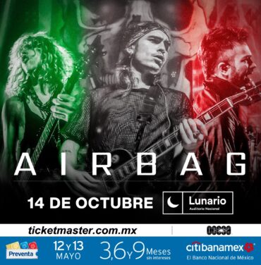 Airbag se presentará en el Lunario del Auditorio Nacional