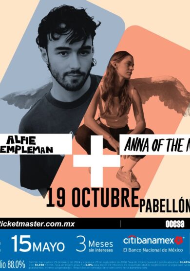 PRECIOS: Alfie Templeman y Anna of the North llegarán al Pabellón Oeste