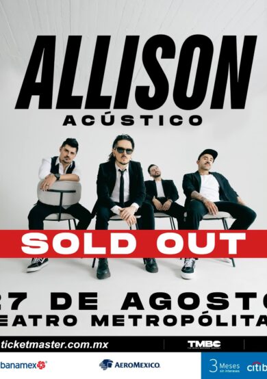 SOLD OUT: Allison presentará un show acústico en el Teatro Metropólitan