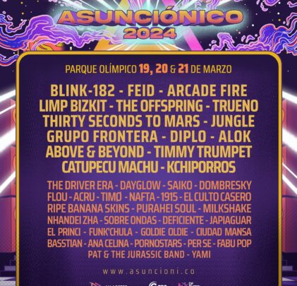 Conoce el cartel de Asunciónico 2024