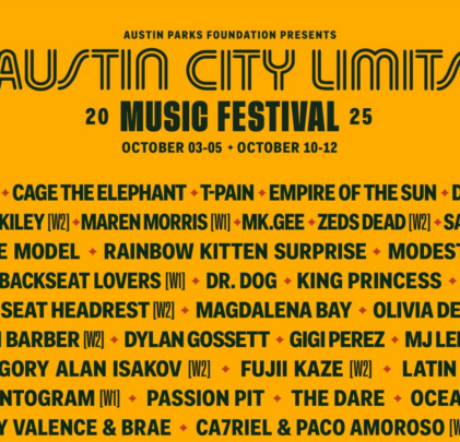 PRECIOS: Austin City Limits Music Festival 2025 revela lineup