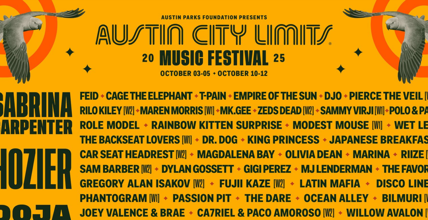 PRECIOS: Austin City Limits Music Festival 2025 revela lineup