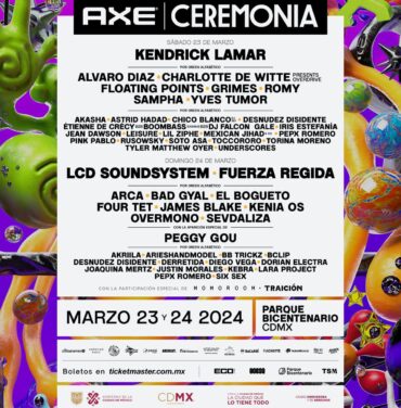 Mapa y horarios: Axe Ceremonia 2024