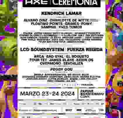 Mapa y horarios: Axe Ceremonia 2024