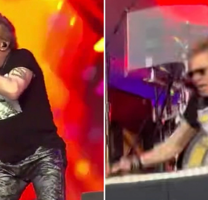 VIDEO: Axl Rose sufre caída en el escenario
