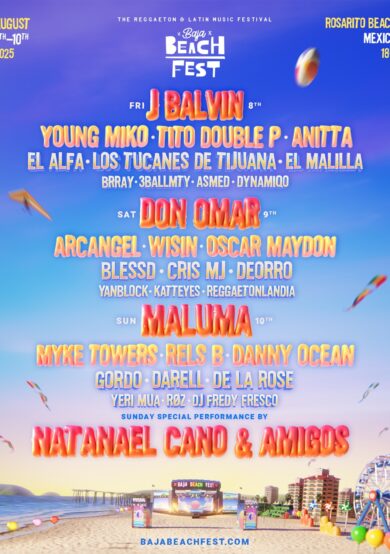 PRECIOS: Baja Beach Fest 2025 anuncia lineup