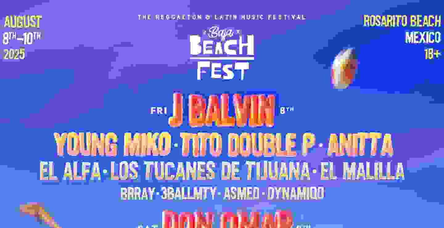 PRECIOS: Baja Beach Fest 2025 anuncia lineup