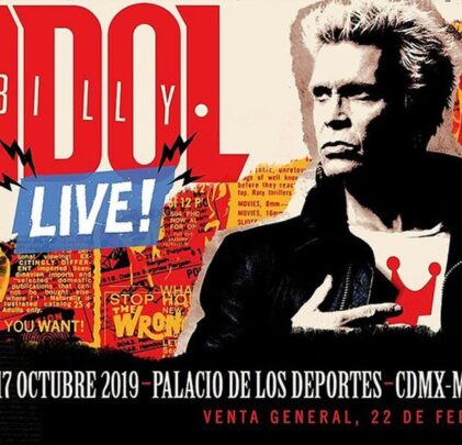 No te pierdas de la primera visita de Billy Idol en México